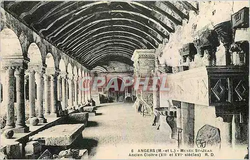 Cartes postales Angers M et L Musee St Jean Ancien Cloitre