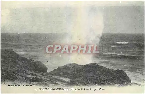 Cartes postales St Gilles Croix de Vie Vendee Le Jet d'eau