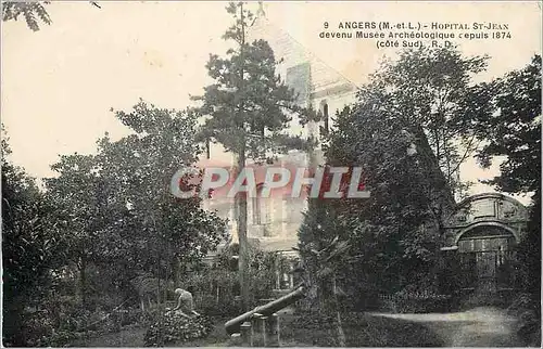 Cartes postales Angers M et L Hopital St Jean devenu Musee Archeologique depuis 1874