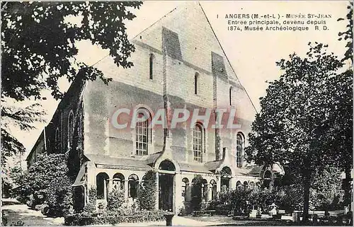 Cartes postales Angers M et L Musee St Jean Entree principale