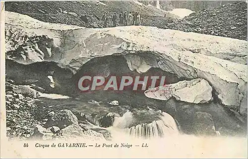 Cartes postales Cirque de Gavarnie Le Pont de Neige