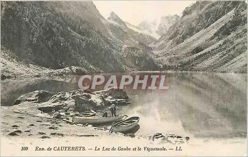 Ansichtskarte AK Env de Cauterets Le Lac de Gaube et le Vignemale