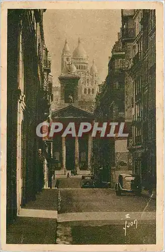 Ansichtskarte AK Paris Le Sacre Coeur vu de la rue Laffite