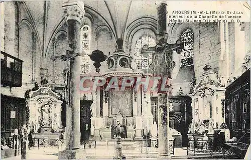 Cartes postales Angers M et L Musee St Jean Interieur de la Chapelle de l'Ancien
