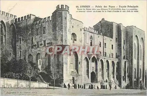 Ansichtskarte AK Avignon Palais des Papes Facade Principale