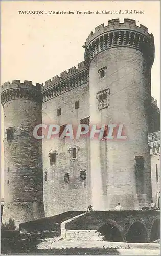 Ansichtskarte AK Tarascon L'Entree des Tourelles du Chateau du Roi Rene