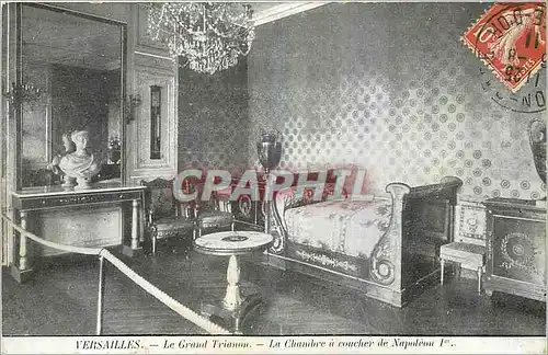 Cartes postales Versailles Le Grand Trianon La Chambre a Coucher de Napoleon Ier