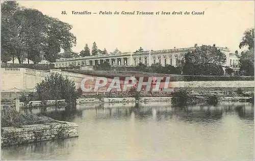 Cartes postales Versailles Palais du Grand Trianon et bras droit du Canal