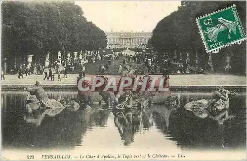 Ansichtskarte AK Versailles Le Char d'Apollon le Tapis vert et le Chateau