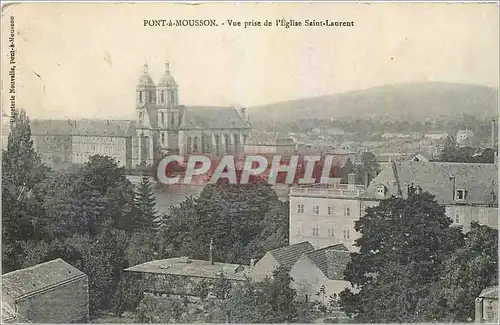Cartes postales Pont a Mousson Vue prise de l'Eglise Saint Laurent