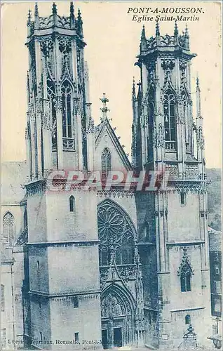 Cartes postales Pont a Mousson Eglise Saint Martin