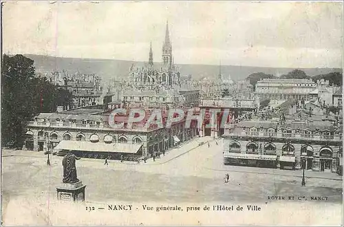 Ansichtskarte AK Nancy Vue generale prise de l'Hotel de Ville