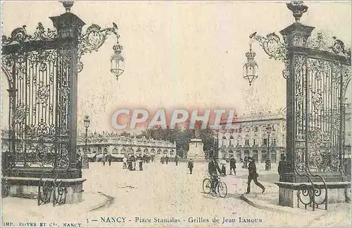 Cartes postales Nancy Place Stanislas Grilles de Jean Lamour