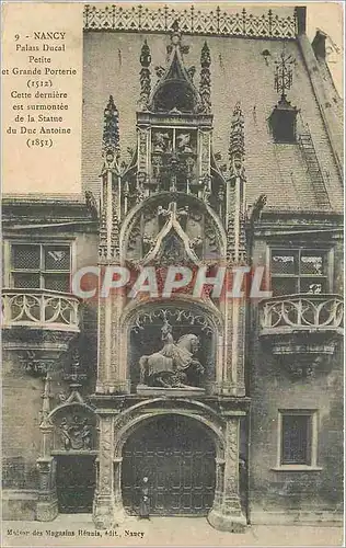 Cartes postales Nancy Palais Ducal Petite et Grande Porterie