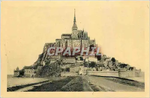 Ansichtskarte AK Abbaye du Mont Saint Michel Vue generale Face sud