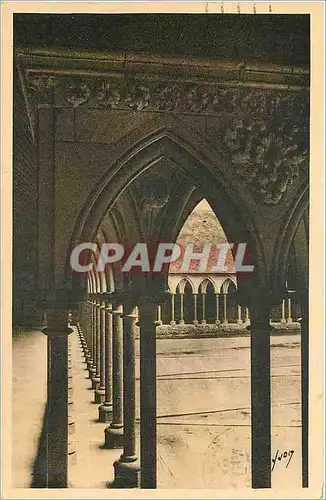 Ansichtskarte AK Le Mont St Michel Manche L'Abbaye Le Cloitre