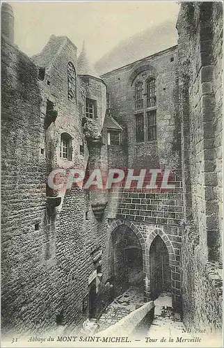 Cartes postales Abbaye du Mont Saint Michel Tour de la Merveille