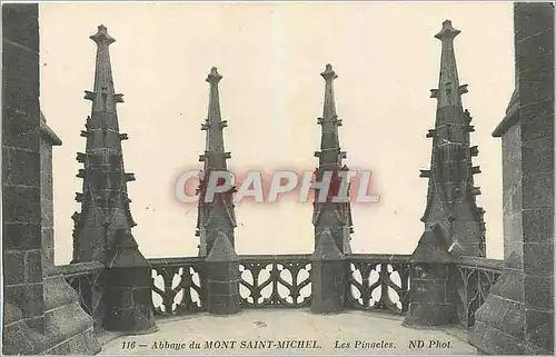 Ansichtskarte AK Abbaye du Mont Saint Michel Les Pinacles