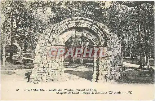 Cartes postales Avranches Jardin des Plantes Portail de l'Arc
