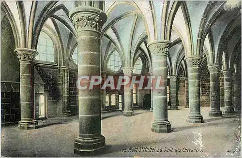Cartes postales Mont St Michel La Salle des Chevaliers