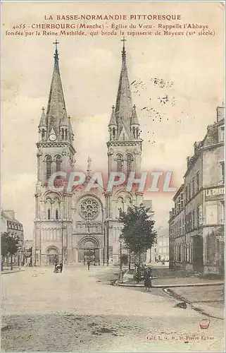 Cartes postales Cherbourg Manche Eglise du Voeu