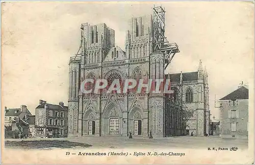 Cartes postales Avranches Manche Eglise ND des Champs