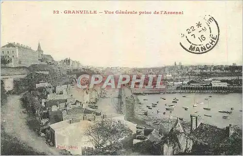 Cartes postales Granville Vue Generale prise de l'Arsenal