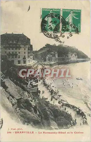 Cartes postales Granville Le Normandy Hotel et le Casino