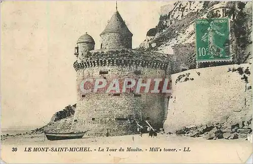 Cartes postales Le Mont Saint Michel La Tour du Moulin