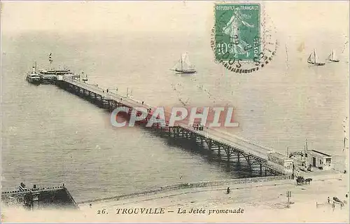 Cartes postales Trouville La Jetee promenade