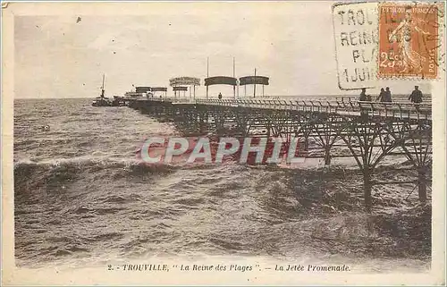 Ansichtskarte AK Trouville La Reine des Plages La Jetee Promenade