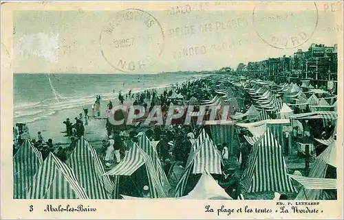 Ansichtskarte AK Malo les Bains La plage et les tentes