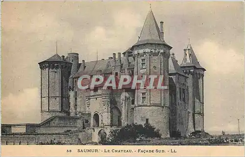 Ansichtskarte AK Saumur Le Chateau Facade sud