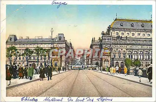 Cartes postales Prague Le theatre national du Pont les Legions