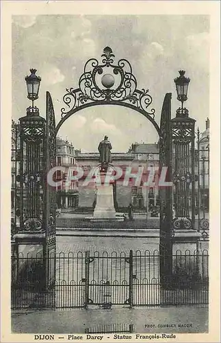 Cartes postales Dijon Place Darcy Statue Francois Rude