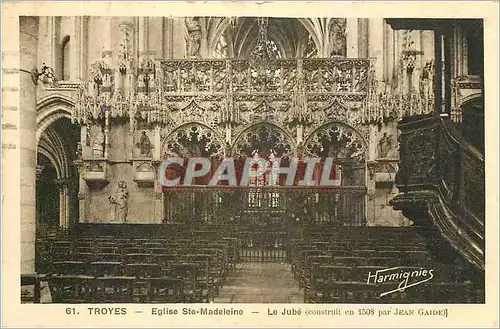 Ansichtskarte AK Troyes Eglise Ste Madeleine Le Jube