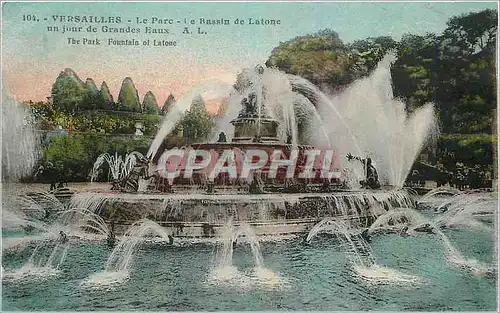 Cartes postales Versailles Le Parc Le Bassin de Latone