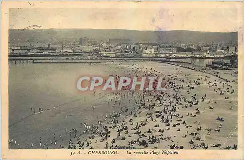 Cartes postales Cherbourg La nouvelle Plage Napoleon