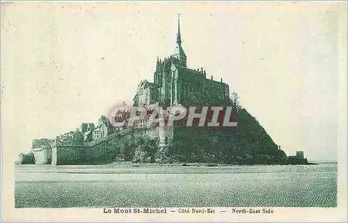 Ansichtskarte AK Le Mont St Michel Cote Nord Est