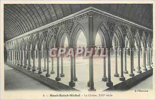 Cartes postales Mont Saint Michel Le Cloitre
