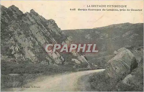 Cartes postales La Bretagne Pittoresque Gorges Sauvages du Longeau pres de Gouarec