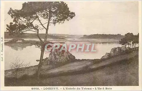 Cartes postales Loguivy L'Entree du Trieux L'lle a Bois