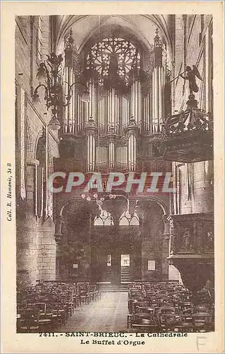 Ansichtskarte AK Saint Brieuc La Cathedrale Le Buffet d'Orgue