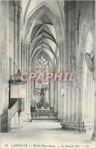 Cartes postales Lamballe Eglise Notre Dame La Grande Nef