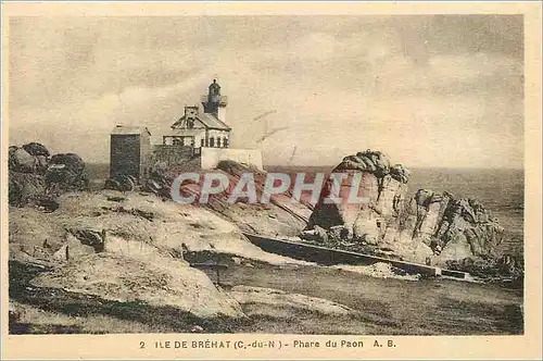 Cartes postales Ile de Brehat C du N Phare du Paon