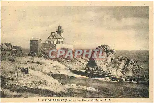 Cartes postales Ile de Brehat C du N Phare du Paon