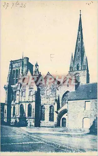 Ansichtskarte AK Guingamp Basilique de Notre Dame de Ste Croix