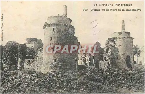 Ansichtskarte AK La Bretagne Pittoresque Ruines du Chateau de la Hunaudaye