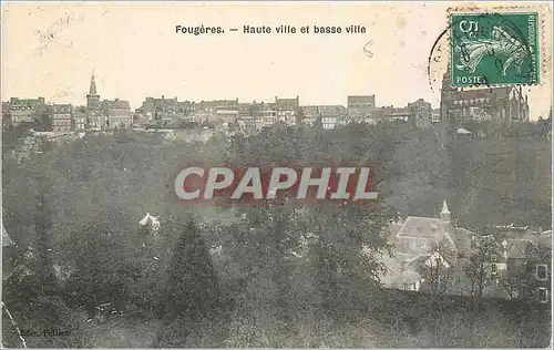 Cartes postales Fougeres Haute ville et basse ville