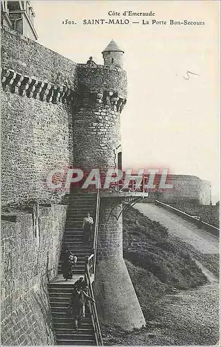 Ansichtskarte AK Saint Malo La Porte Bon Secours